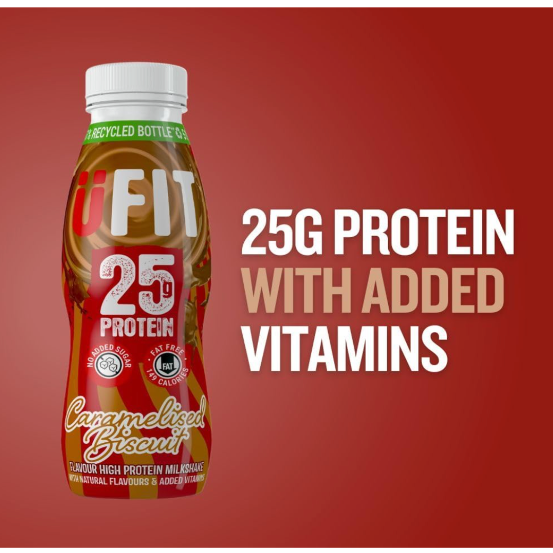UFIT Protein RTD 10x330ml Caramelised Biscuit
