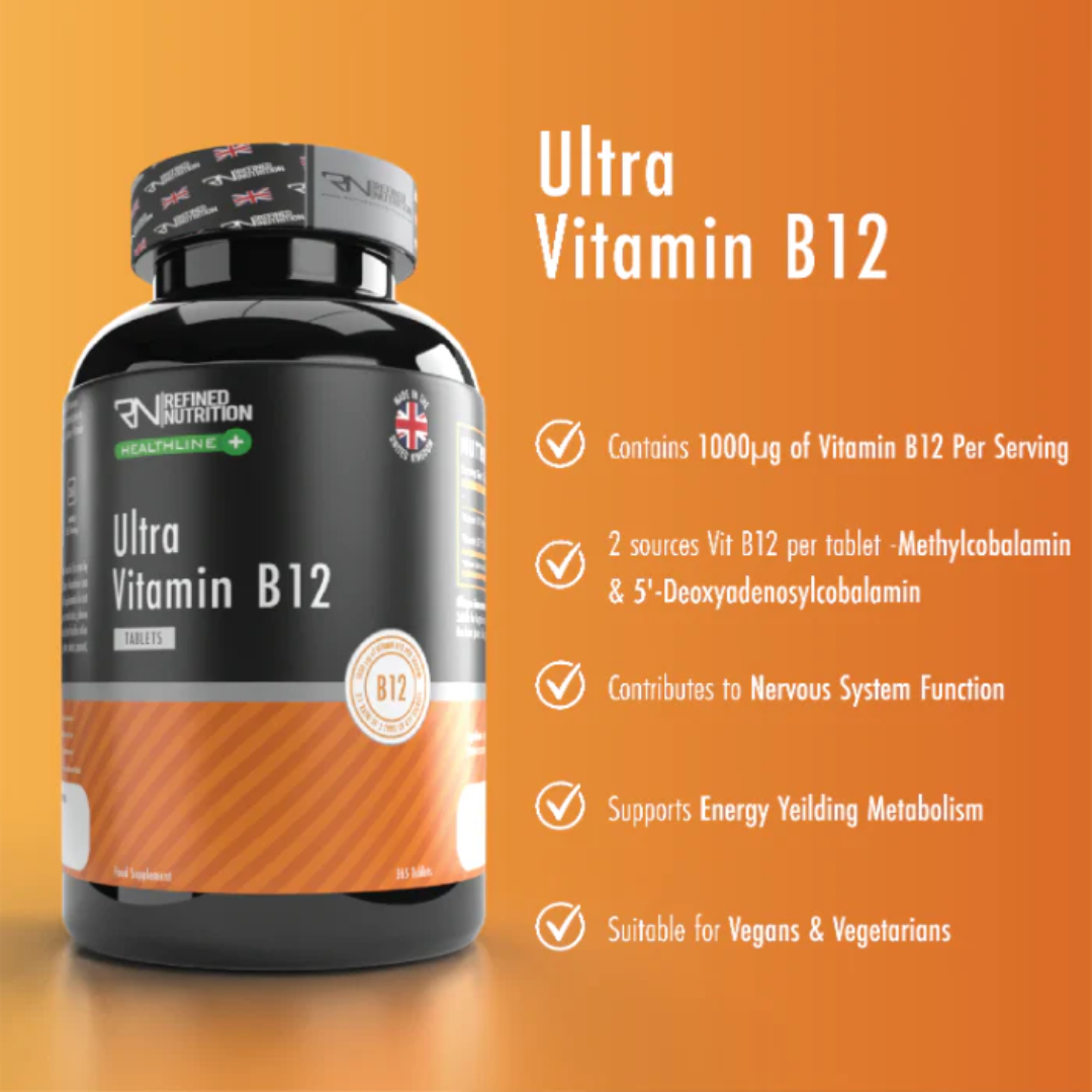 Refined Nutrition Ultra Vitamin B12 365 Tabs