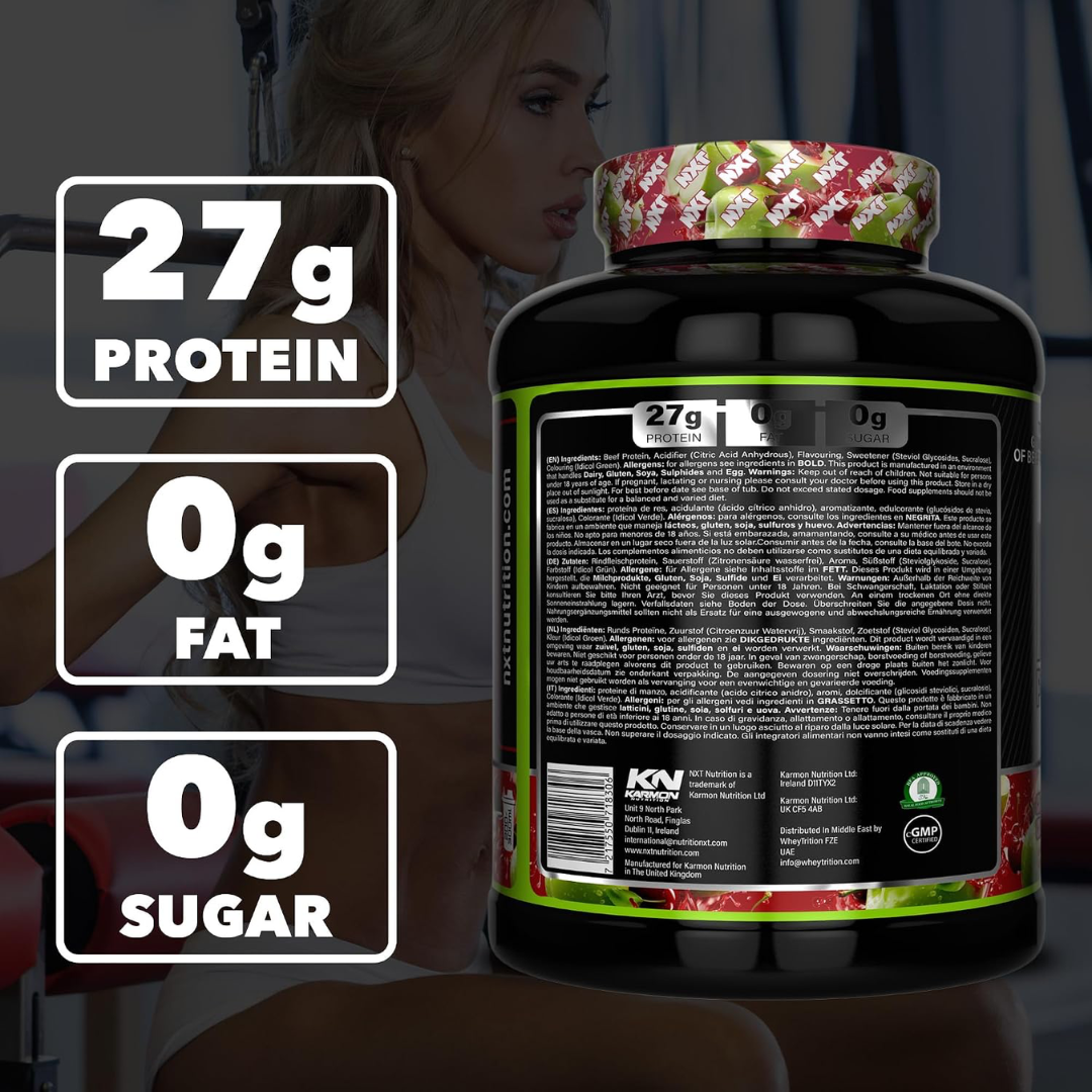 NXT Nutrition Beef Protein Isolate 1.8kg Apple & Cherry