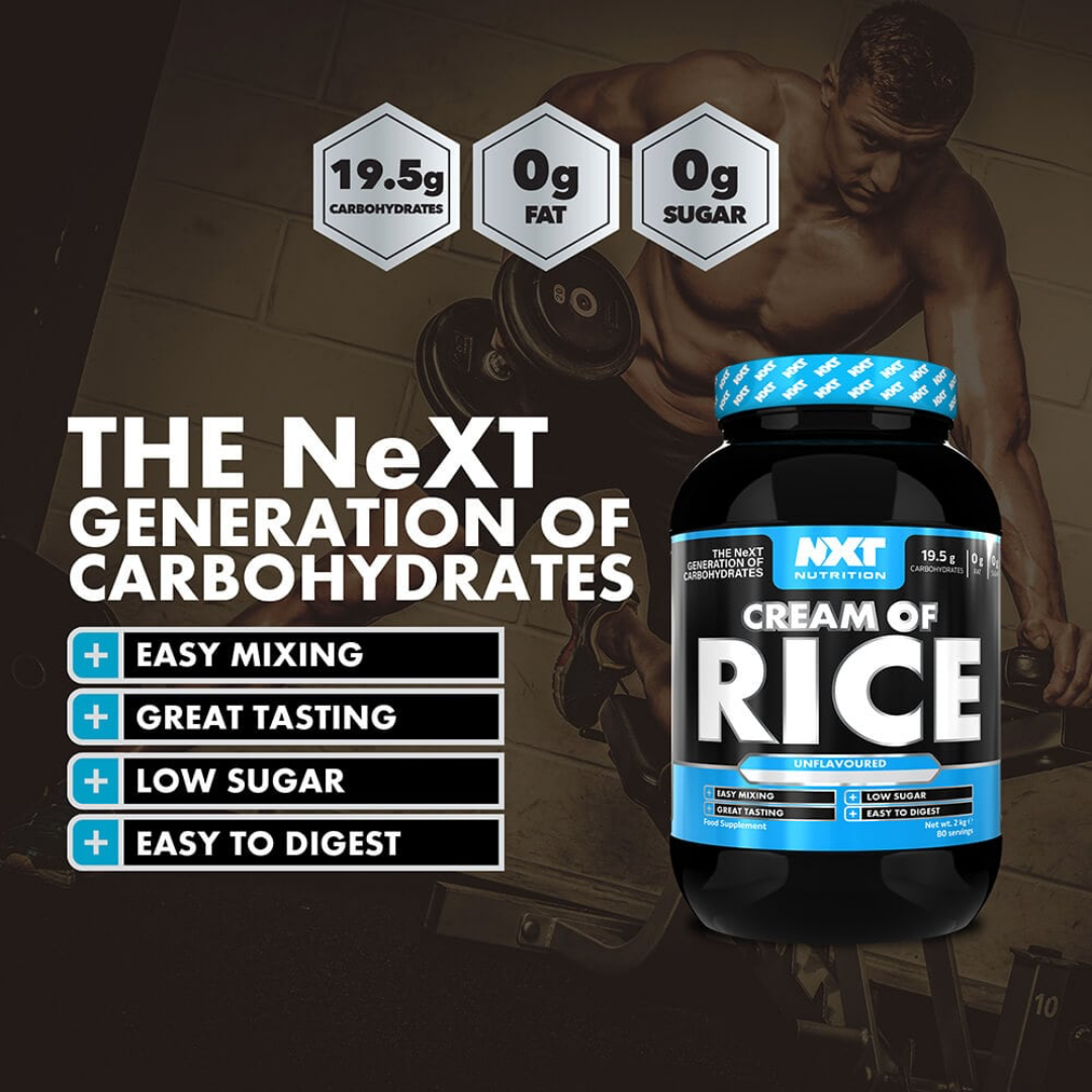 NXT Nutrition Cream of Rice 2kg Unflavoured