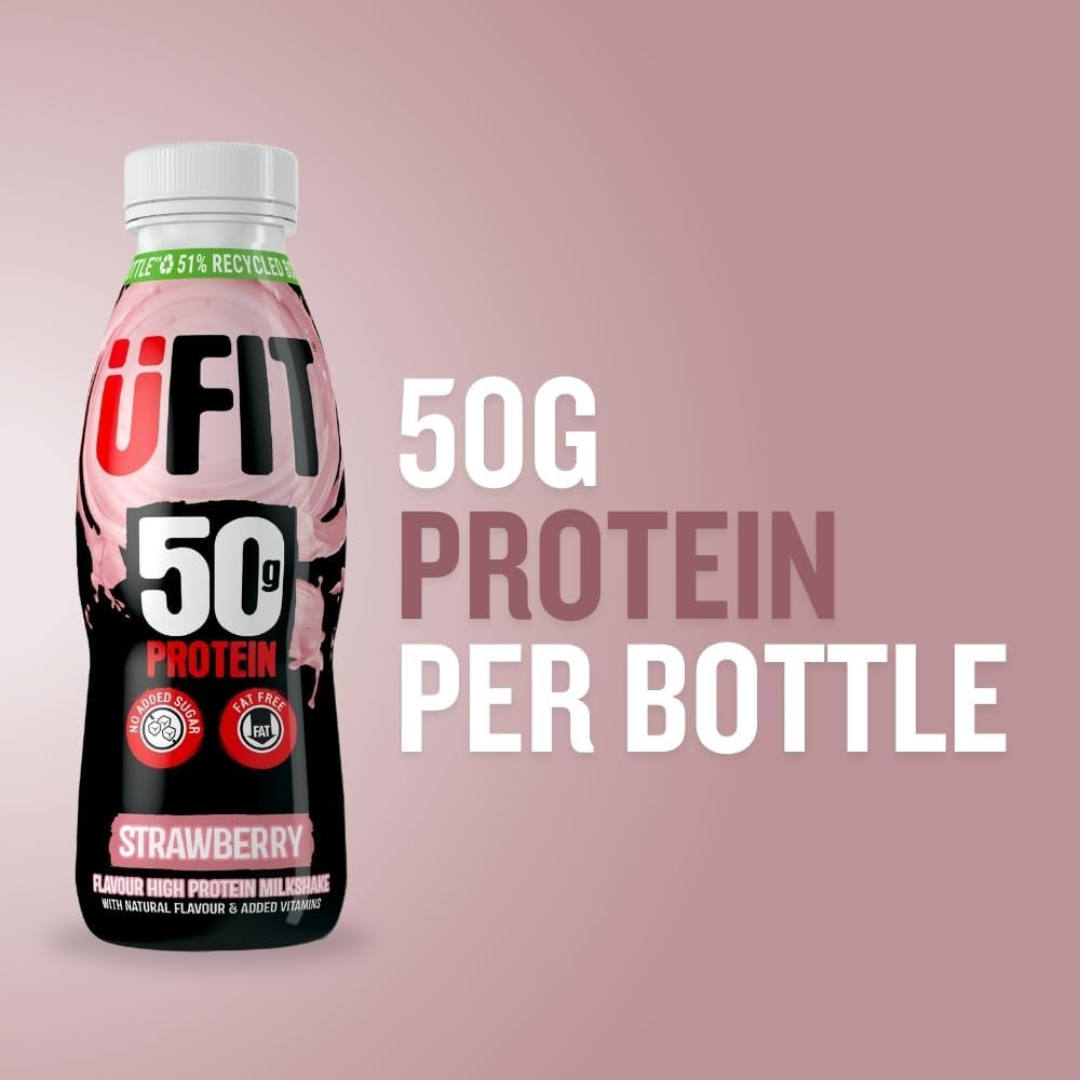 UFIT Protein RTD 8x500ml Strawberry