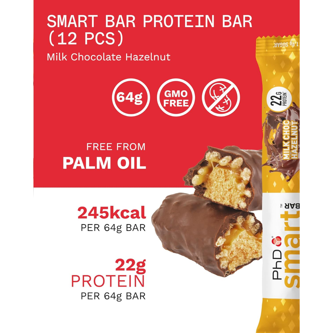 PhD Nutrition Smart Bar 12x64g Choc Hazelnut