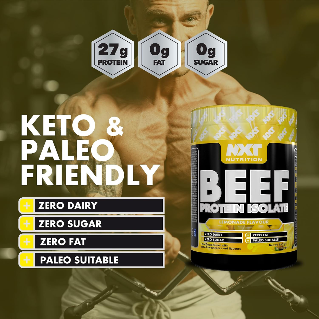 NXT Nutrition Beef Protein Isolate 540g Lemonade