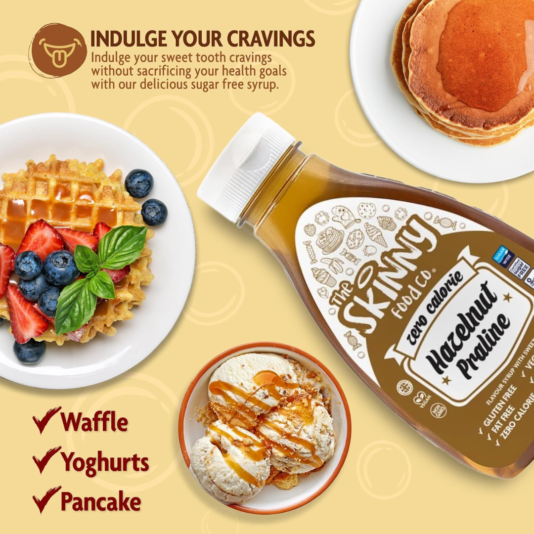The Skinny Food Co Zero Calorie Skinny Syrup 425ml Hazelnut Praline