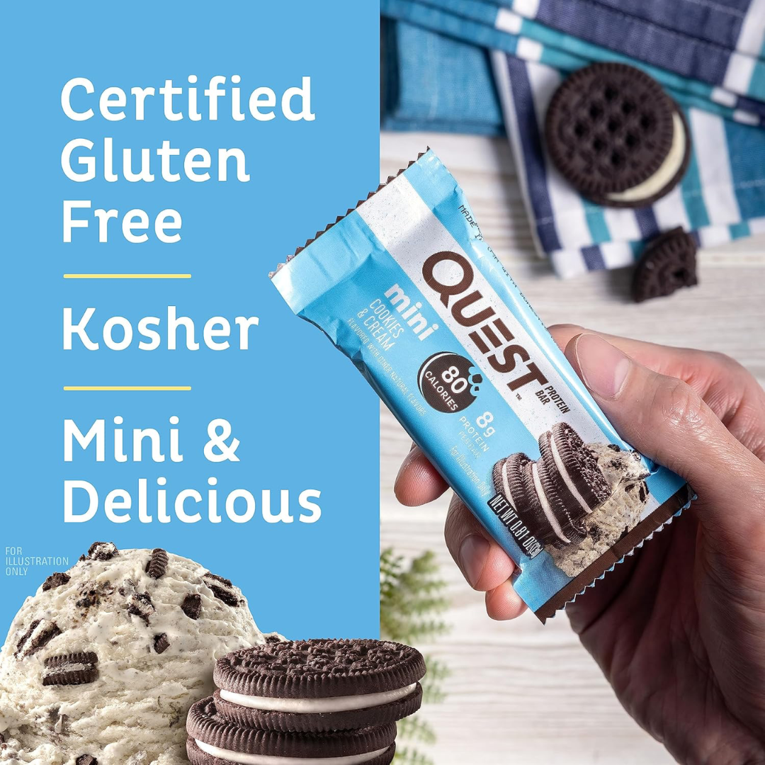 Quest Nutrition Mini Protein Bar 8x32g Cookies & Cream