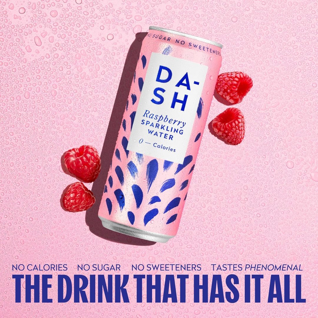 DASH Water 12x330ml Raspberry