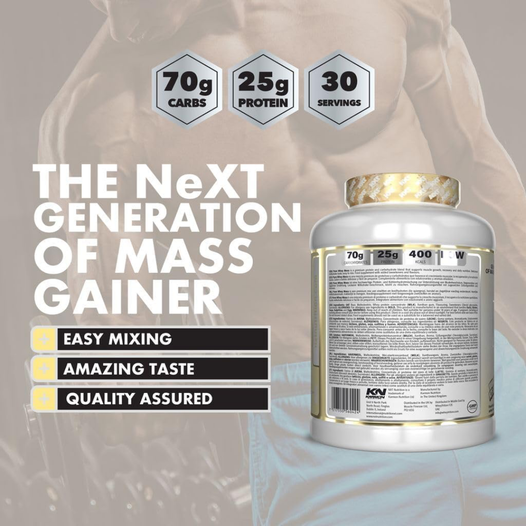 NXT Nutrition NXT Pure Whey Mass 3.18kg Vanilla