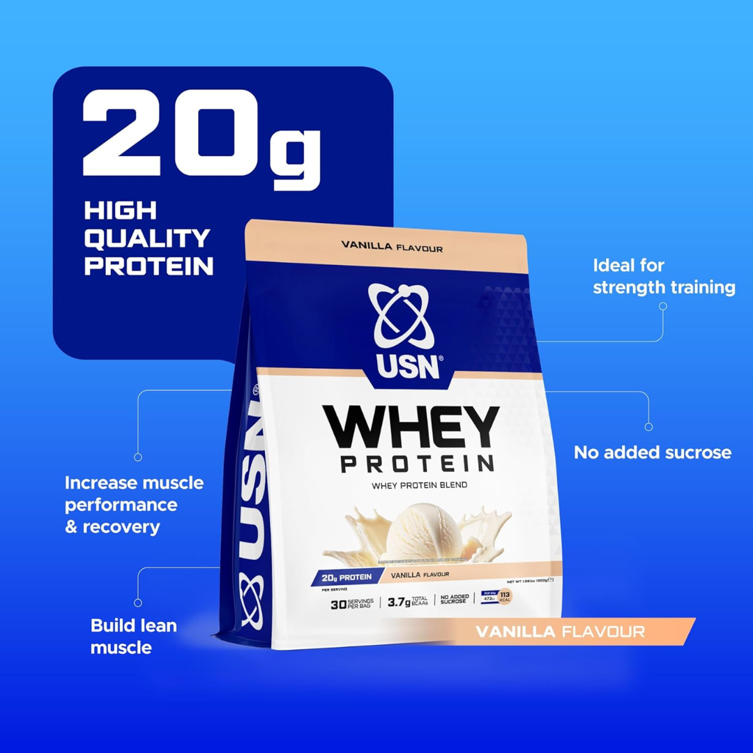 USN Whey Protein Bag 900g Vanilla