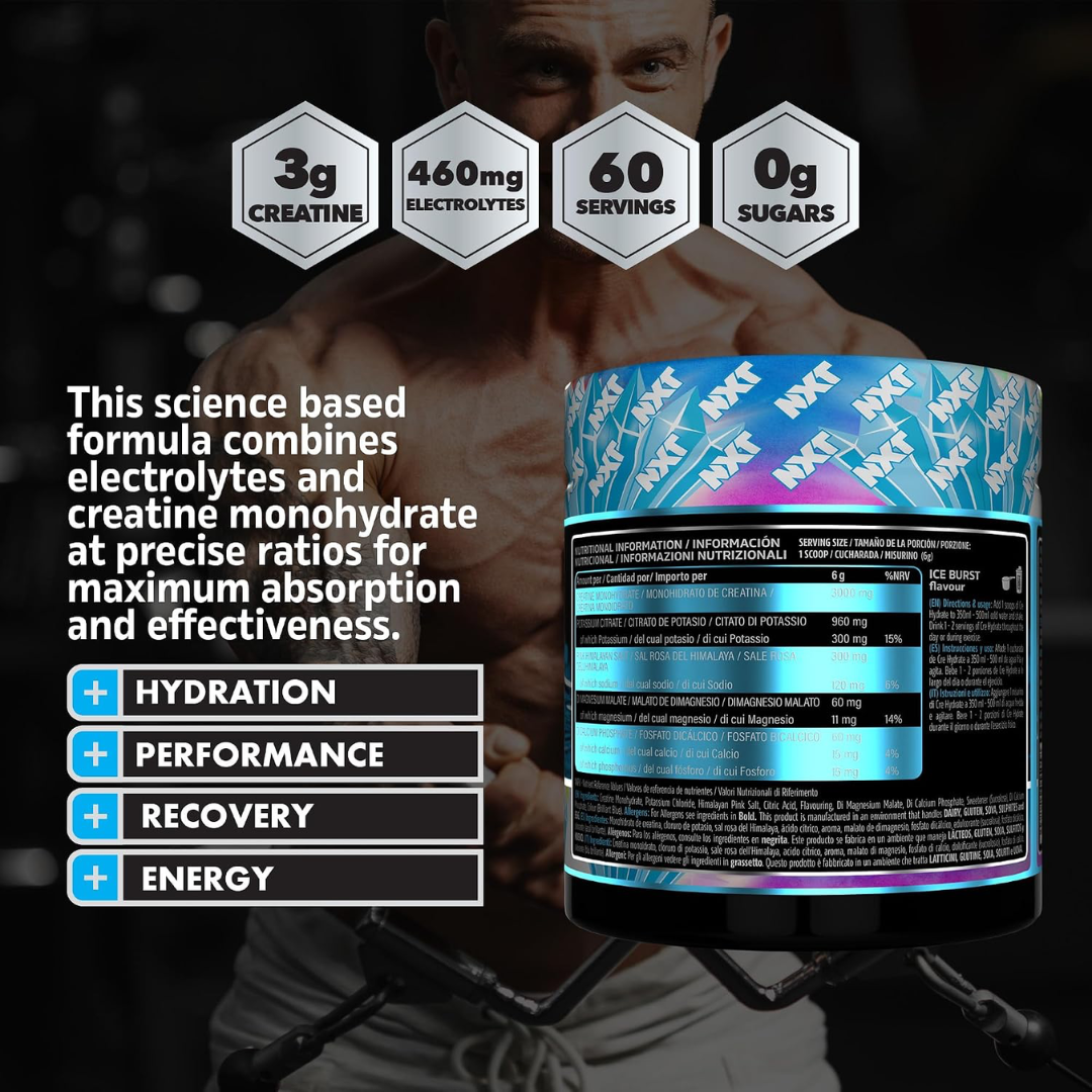 NXT Nutrition CRE Hydrate 360g Ice Burst