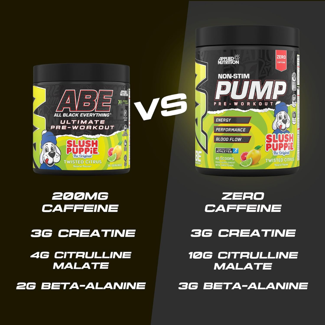 Applied Nutrition ABE (All Black Everything) PUMP Pre-Workout 500g Slush Puppie Twisted Citrus
