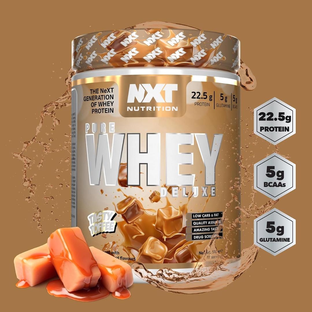 NXT Nutrition Pure Whey Deluxe 510g Tasty Toffee