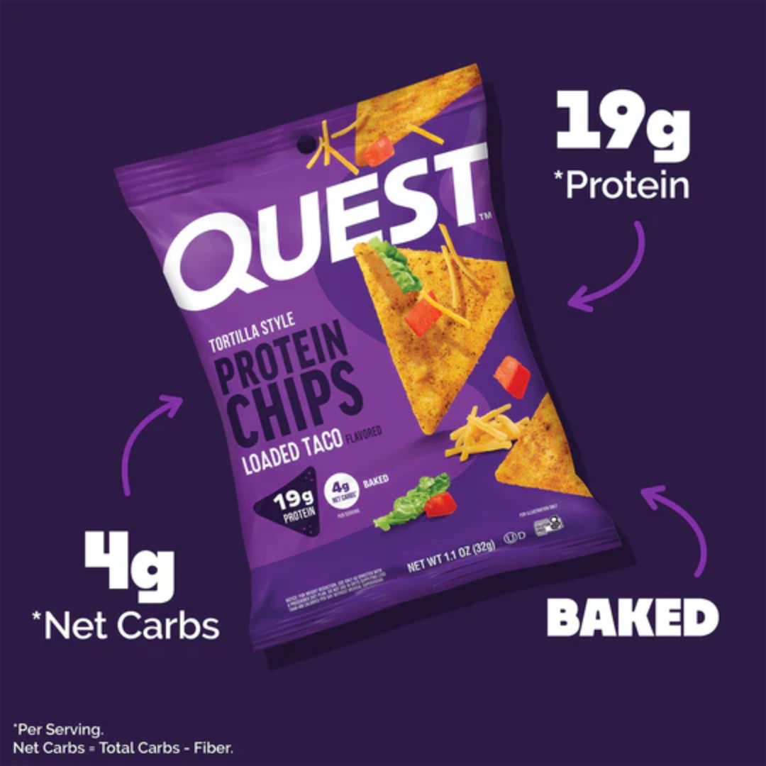 Quest Nutrition Protein Chips 8x32g Loaded Taco