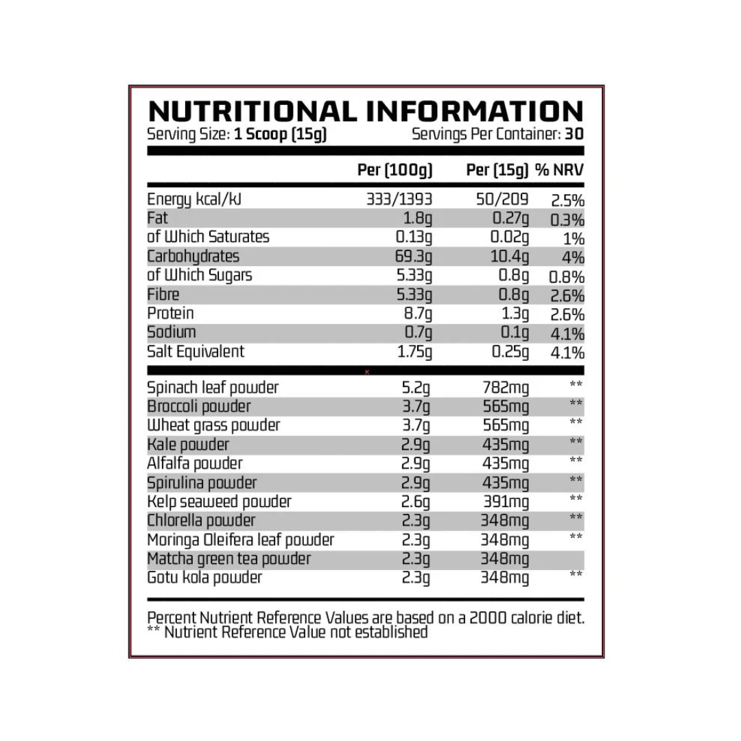 Chemical Warfare Atomic Greens 450g Mixed Berry