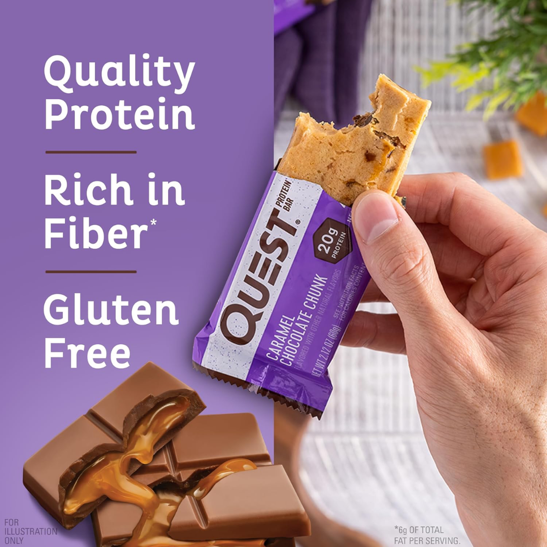 Quest Nutrition Bar 12x60g Caramel Chocolate Chunk