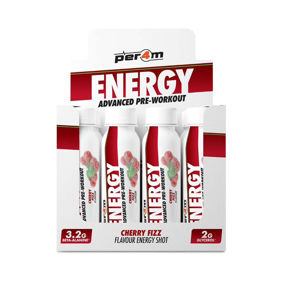 Per4m Energy Pre Workout Shot 12x100ml Cherry Fizz