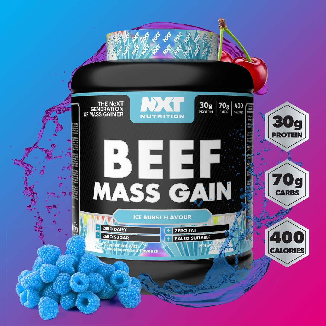 NXT Nutrition Beef Mass Gain 3.15kg Apple & Blackcurrant