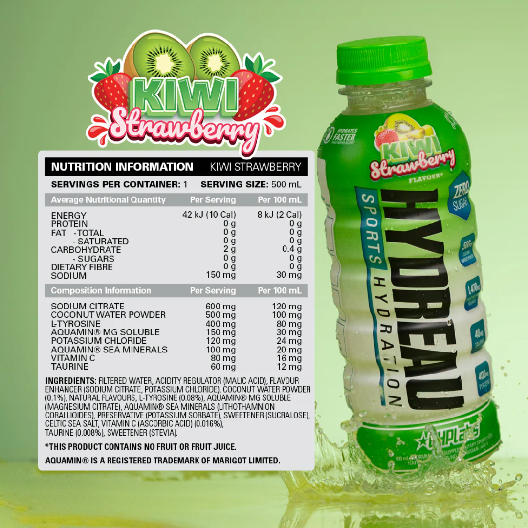 EHP Labs Hydreau RTD 8x500ml Kiwi Strawberry