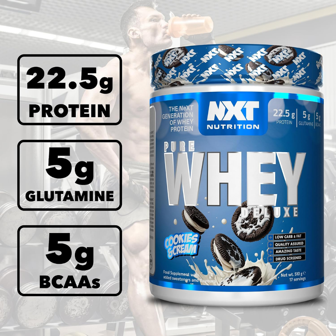 NXT Nutrition Pure Whey Deluxe 510g Cookies & Cream