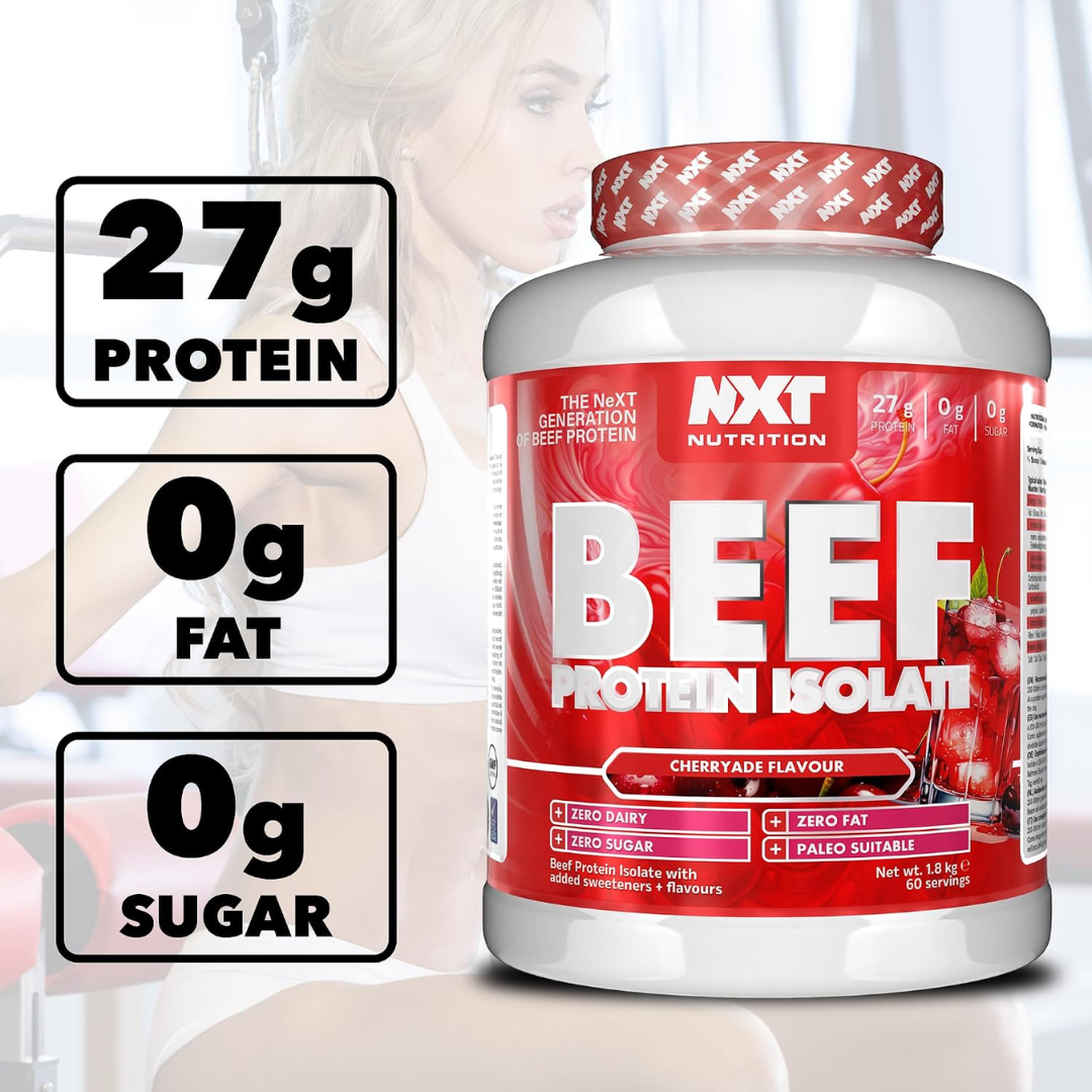 NXT Nutrition Beef Protein Isolate 1.8kg Cherryade