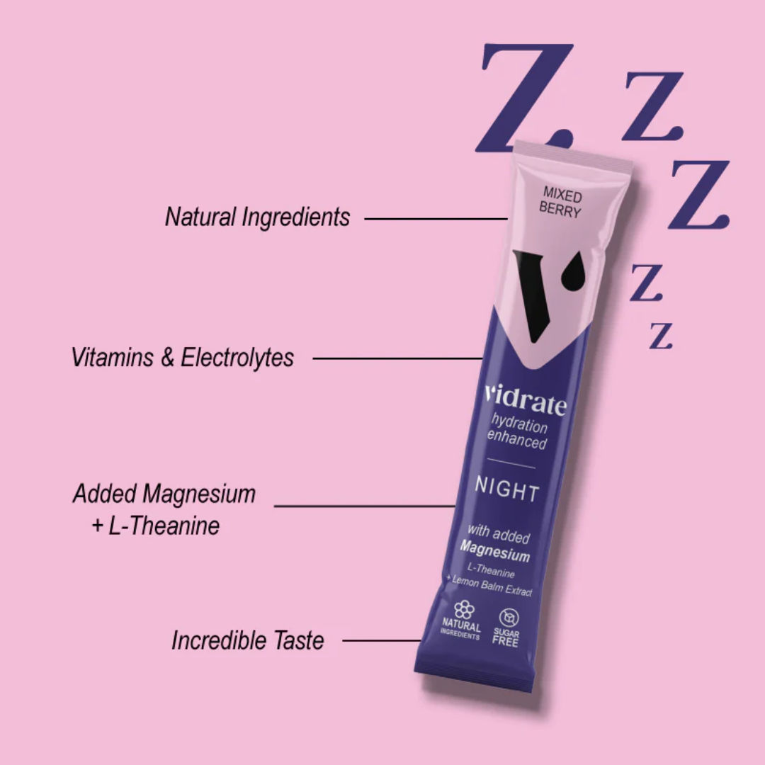 Vidrate Hydration Powder 10x3g Night Time (Mixed Berry)