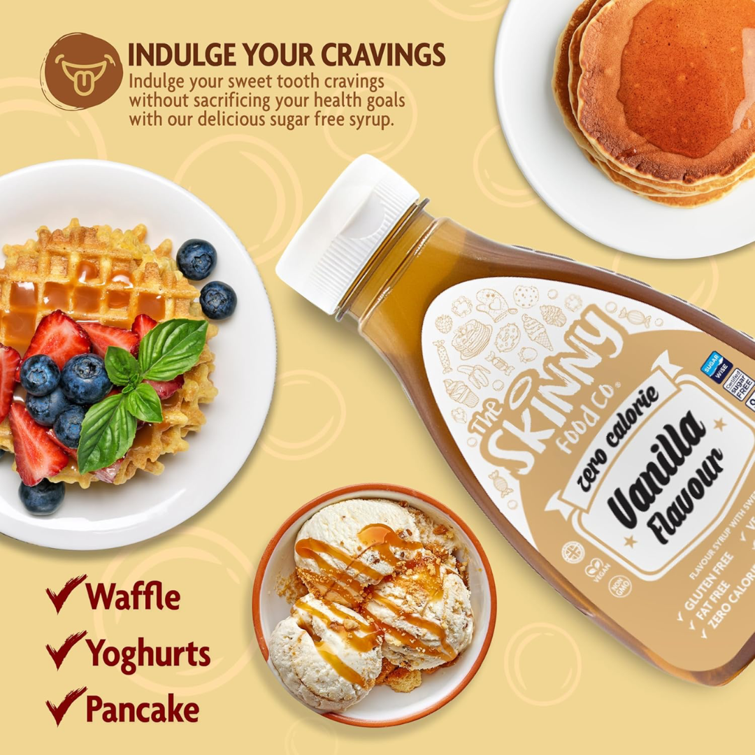 The Skinny Food Co Zero Calorie Skinny Syrup 425ml Salted Caramel Vanilla