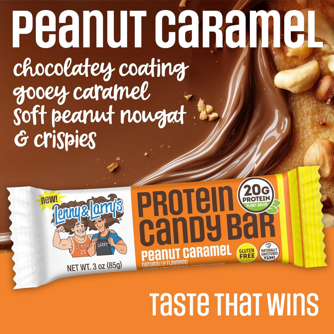 Lenny & Larrys Protein Candy Bar 12x85g Peanut Caramel