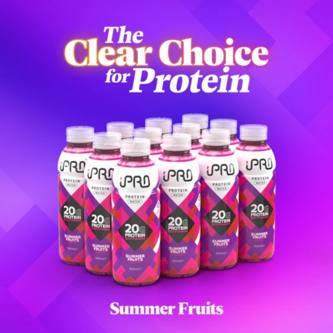 IPRO Hydrate Protein Water 12x500ml Summer Fruits