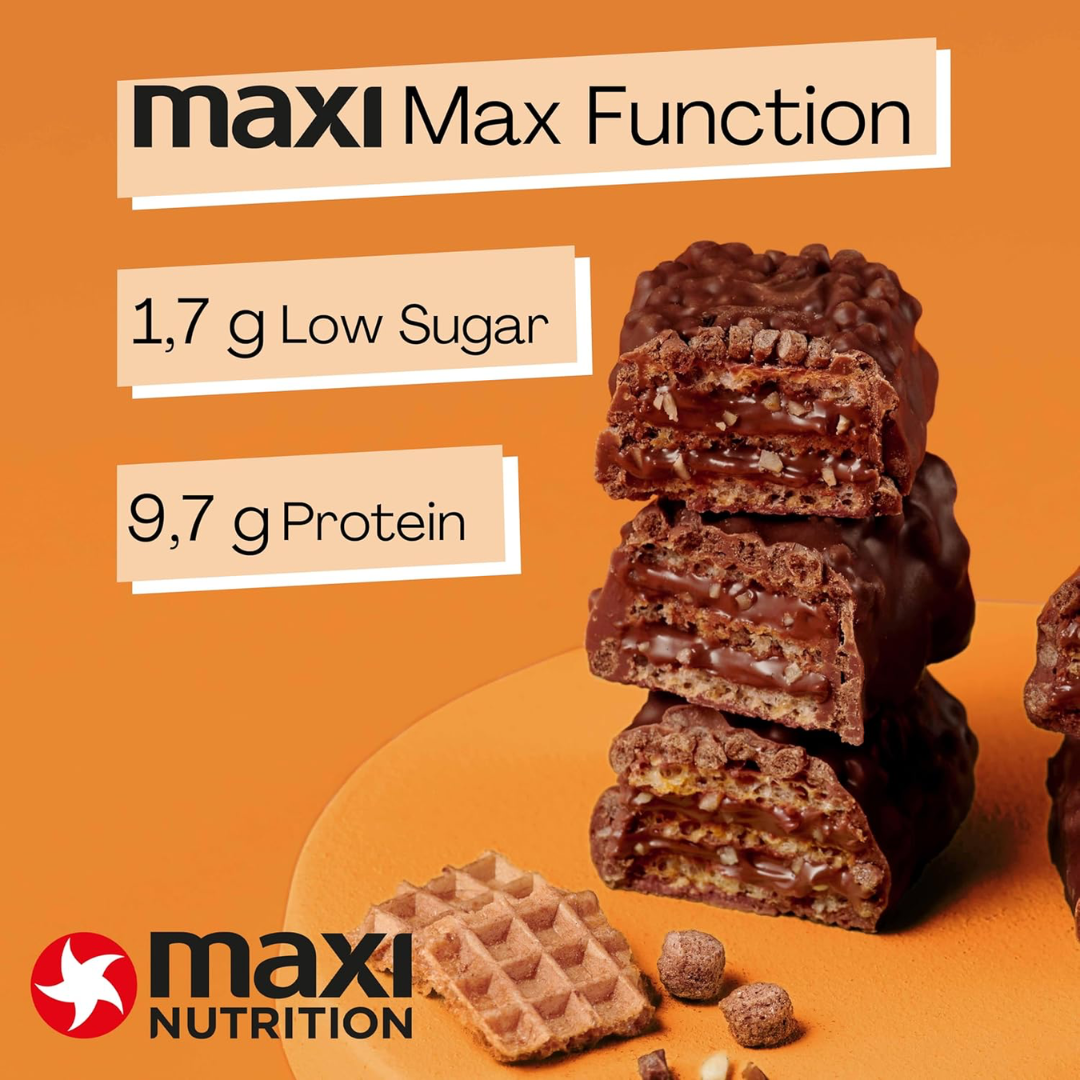 MaxiNutrition Protein Waffle Bar 12x40g Hazelnut Spread