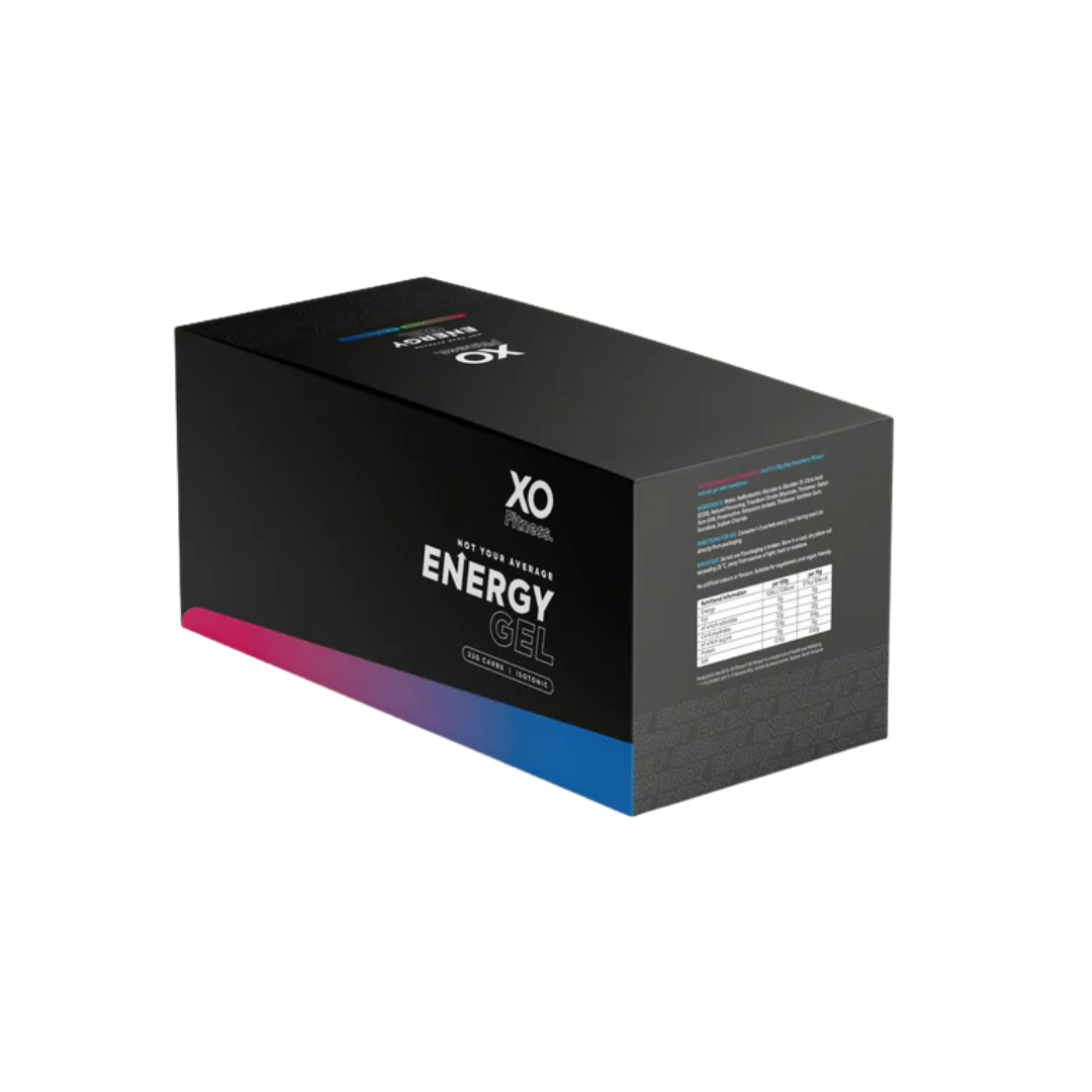 XO Fitness Gels (Star&Lime x12 / Blue Rasp x12) 24x70g Strawberry & Lime / Blue Raspberry