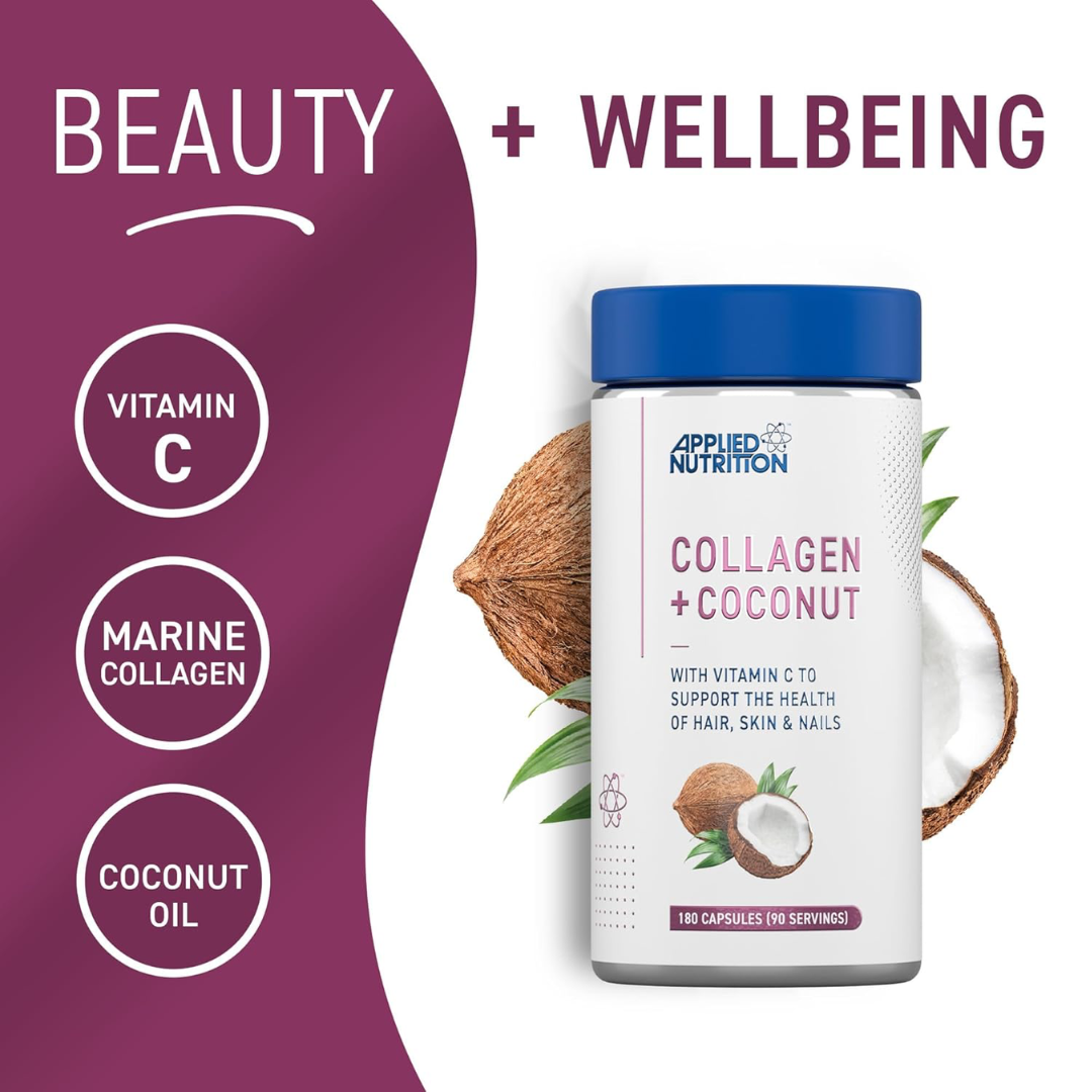 Applied Nutrition Collagen & Coconut 180 Caps Unflavoured