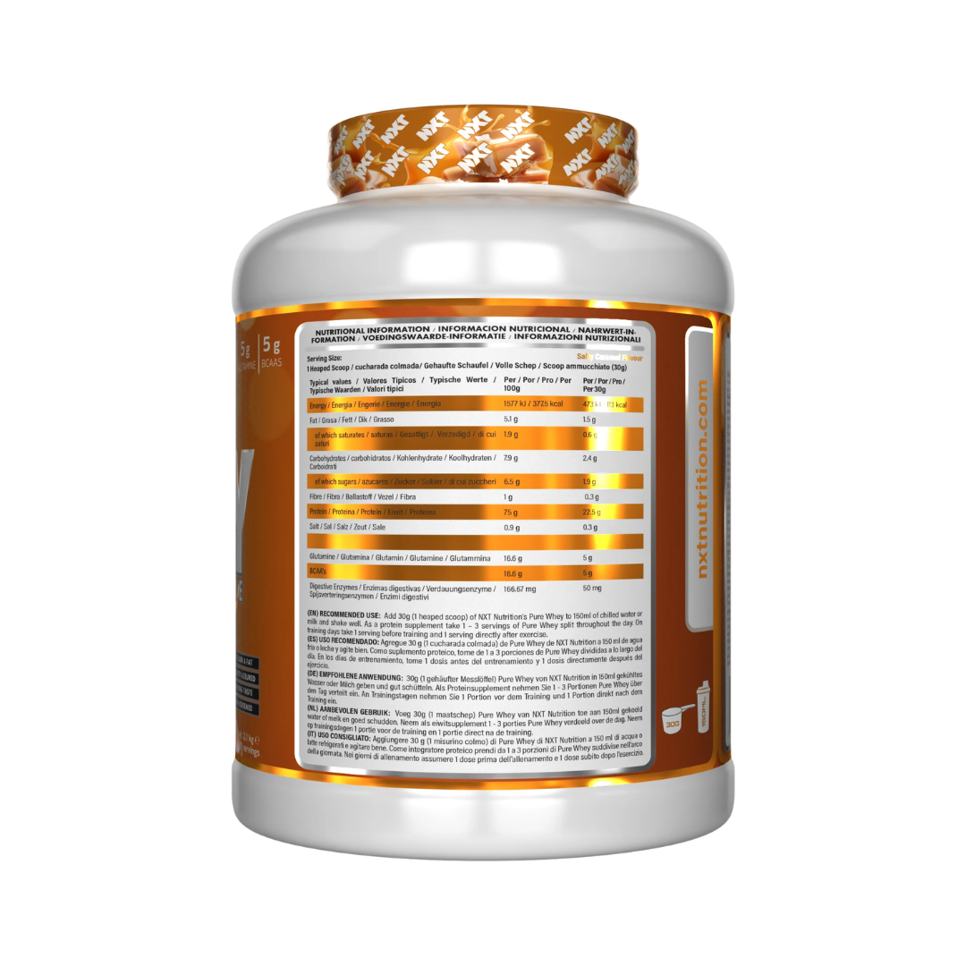 NXT Nutrition Pure Whey Deluxe 2.1kg Salty Caramel