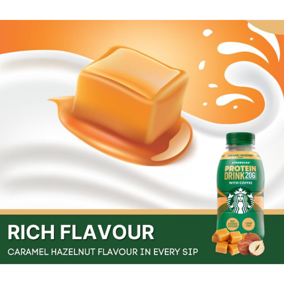 Starbucks Protein PET 8x330ml Caramel Hazelnut