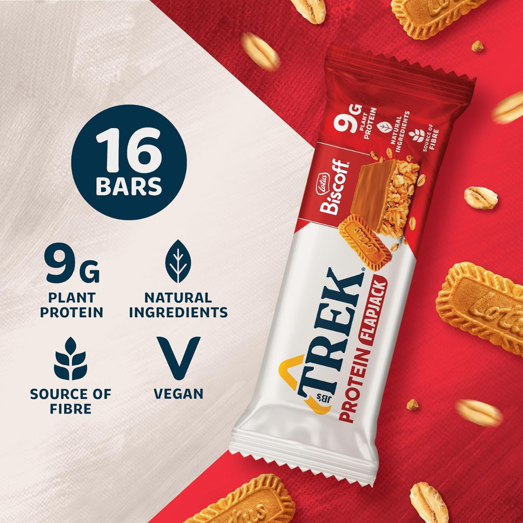 Trek Protein Flapjack 16x50g Biscoff