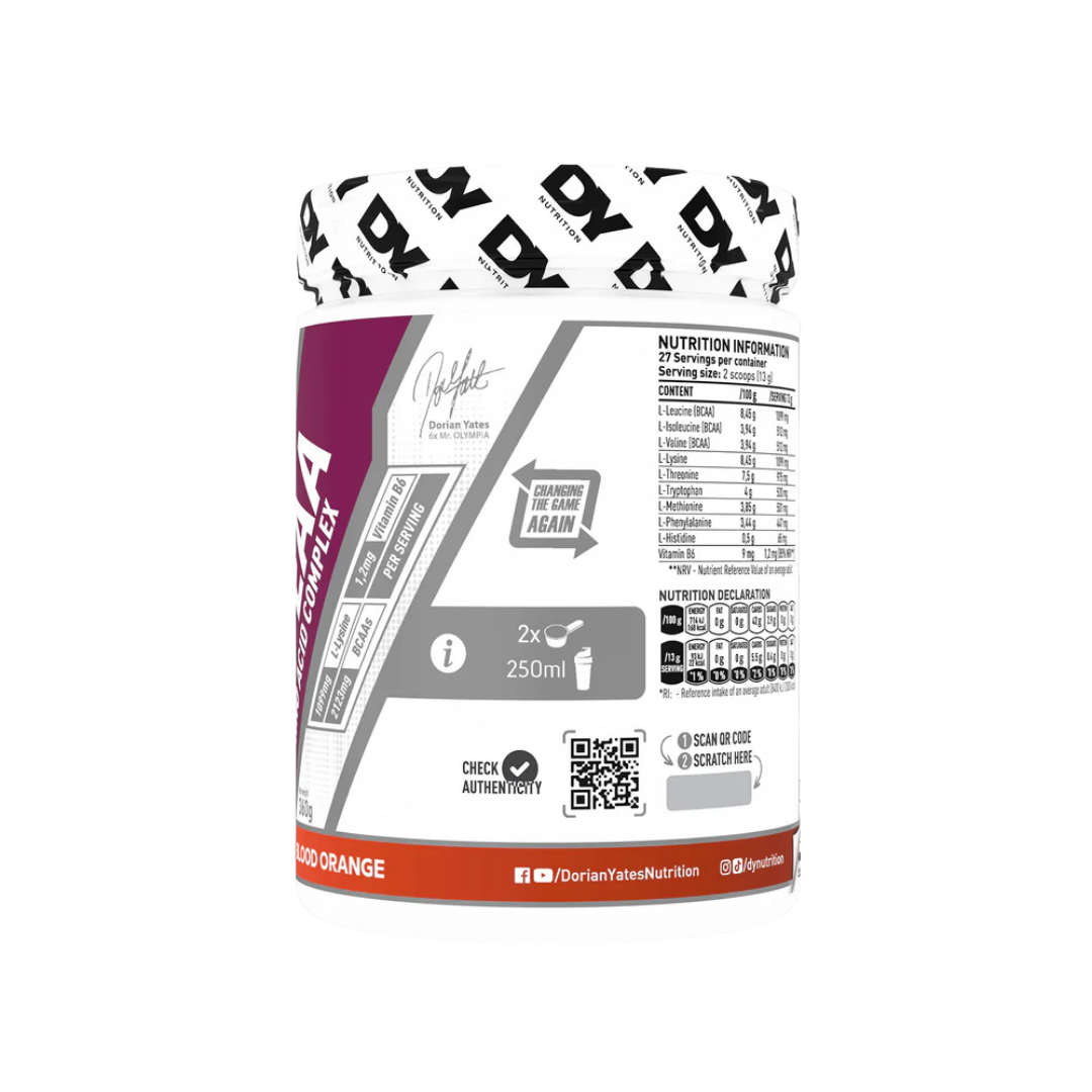 DY Nutrition Hit EAA Amino Acid Complex 360g Blood Orange