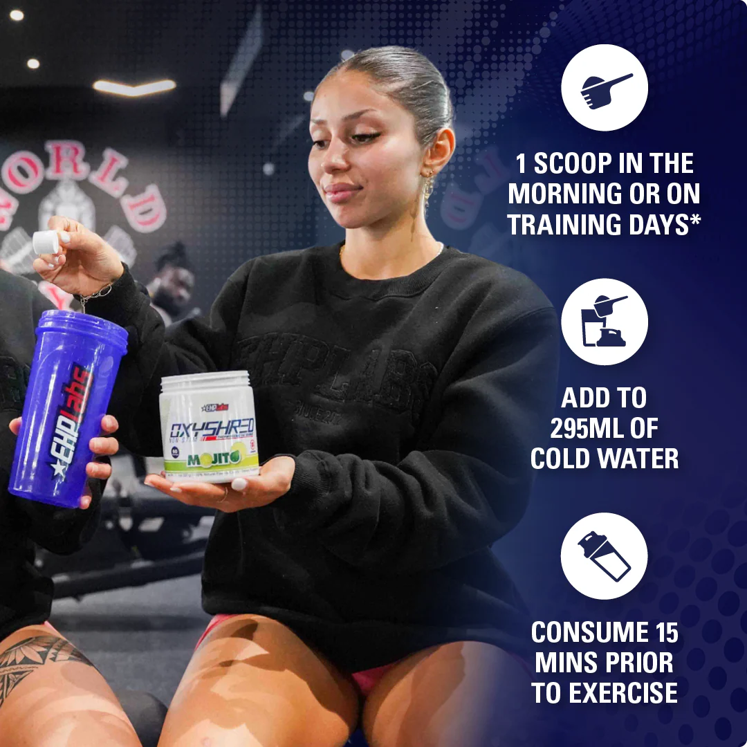 EHP Labs OxyShred Non-Stim 380g Kiss My Peach