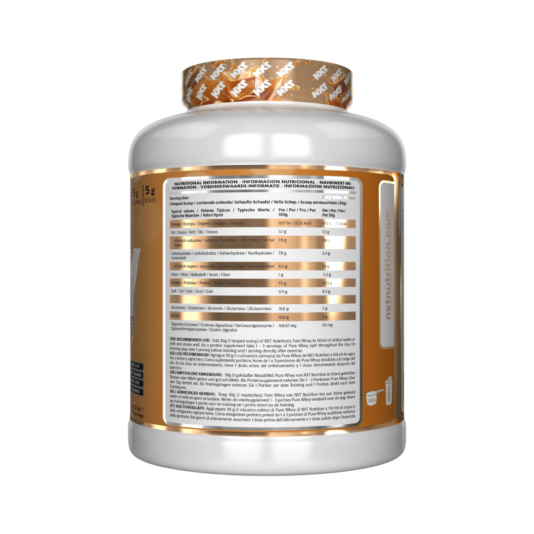 NXT Nutrition Pure Whey Deluxe 2.1kg Tasty Toffee