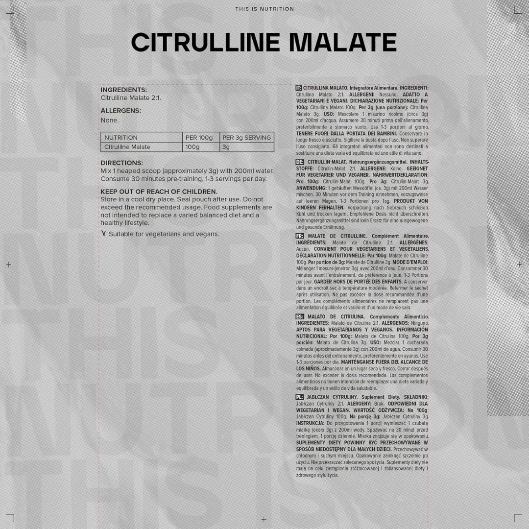 Bulk Citrulline Malate 100g Unflavoured