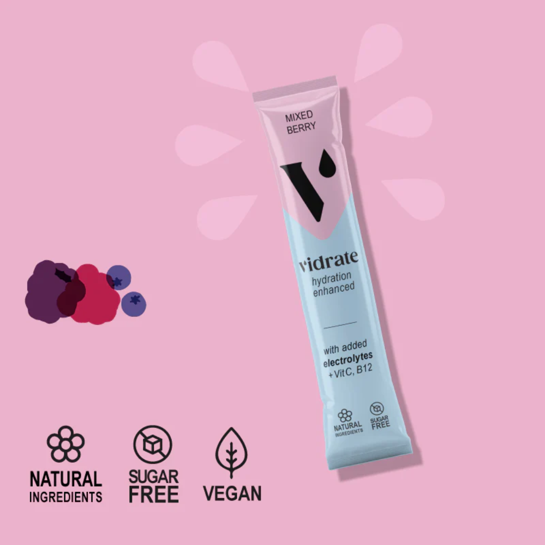 Vidrate Hydration Powder 10x3g Mixed Berry