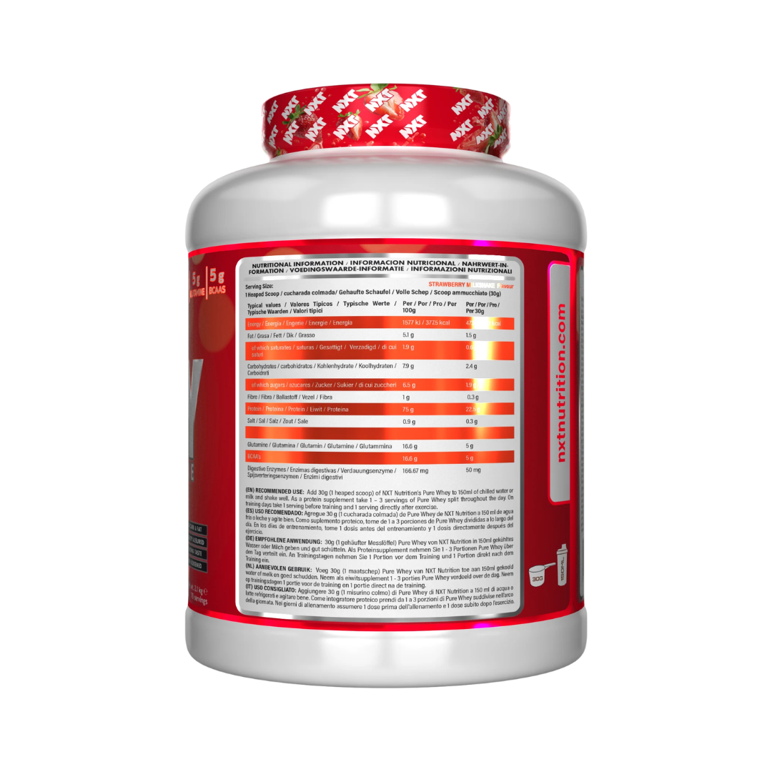 NXT Nutrition Pure Whey Deluxe 2.1kg Strawberry Milkshake