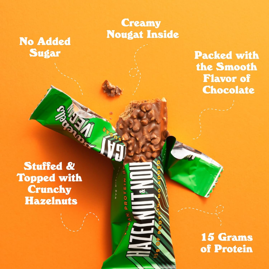 Barebells Vegan Protein Bar 12x55g Hazelnut Nougat
