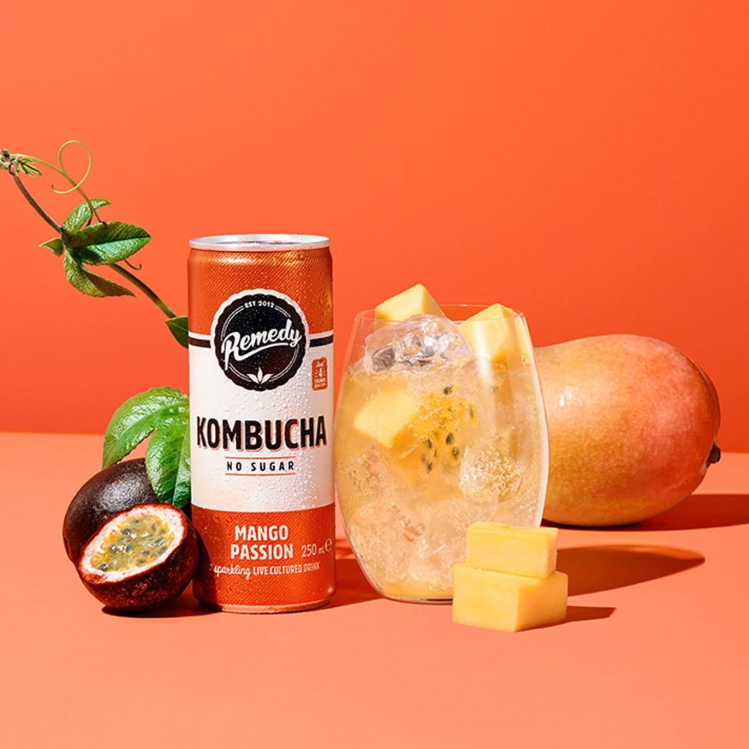 Remedy Kombucha 12x250ml Mango Passion