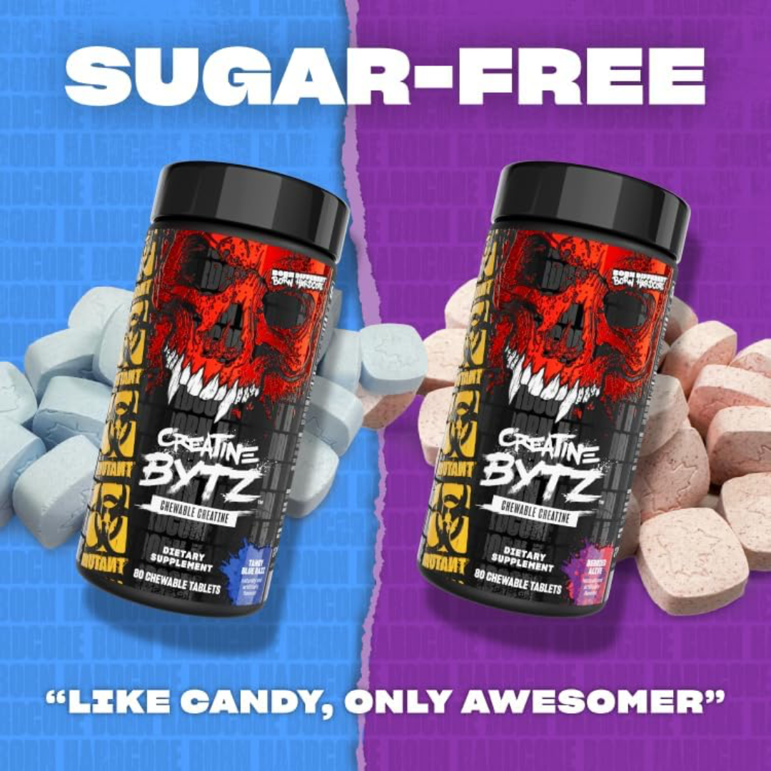 Mutant Creatine Bytz 80 Tabs Blue Razz