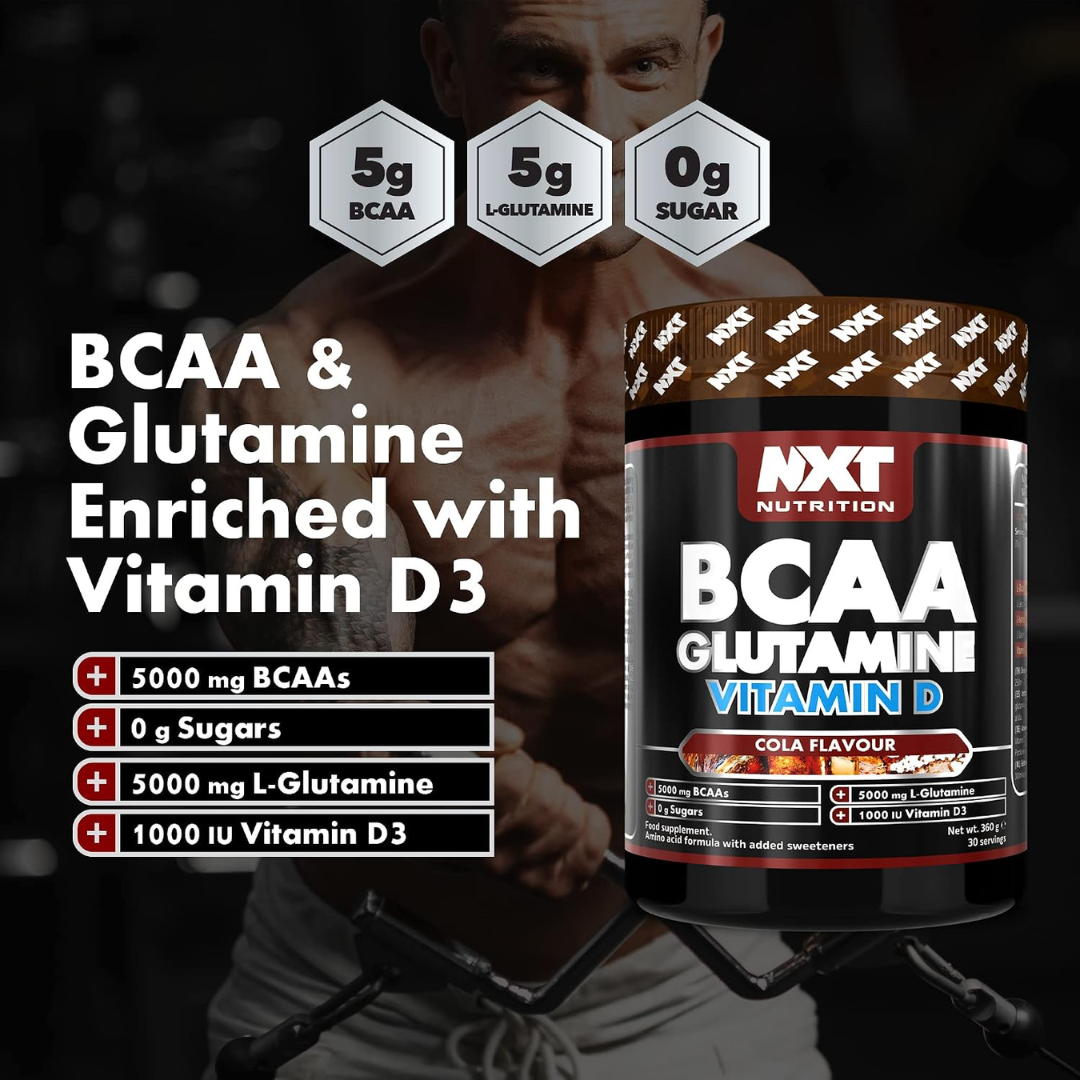 NXT Nutrition BCAA, Glutamine & VIt D 360g Cola