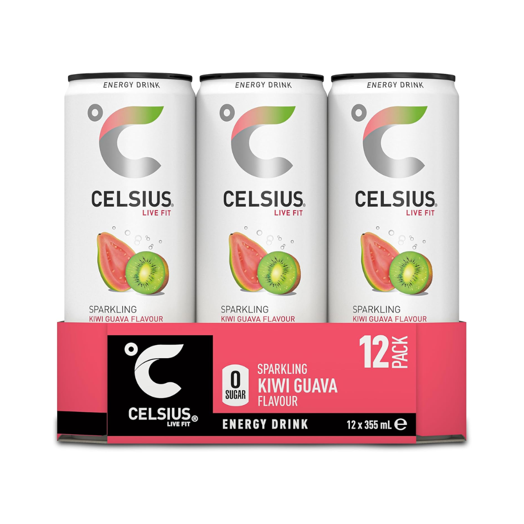 Celsius Energy Drink 12x355ml Kiwi Guava