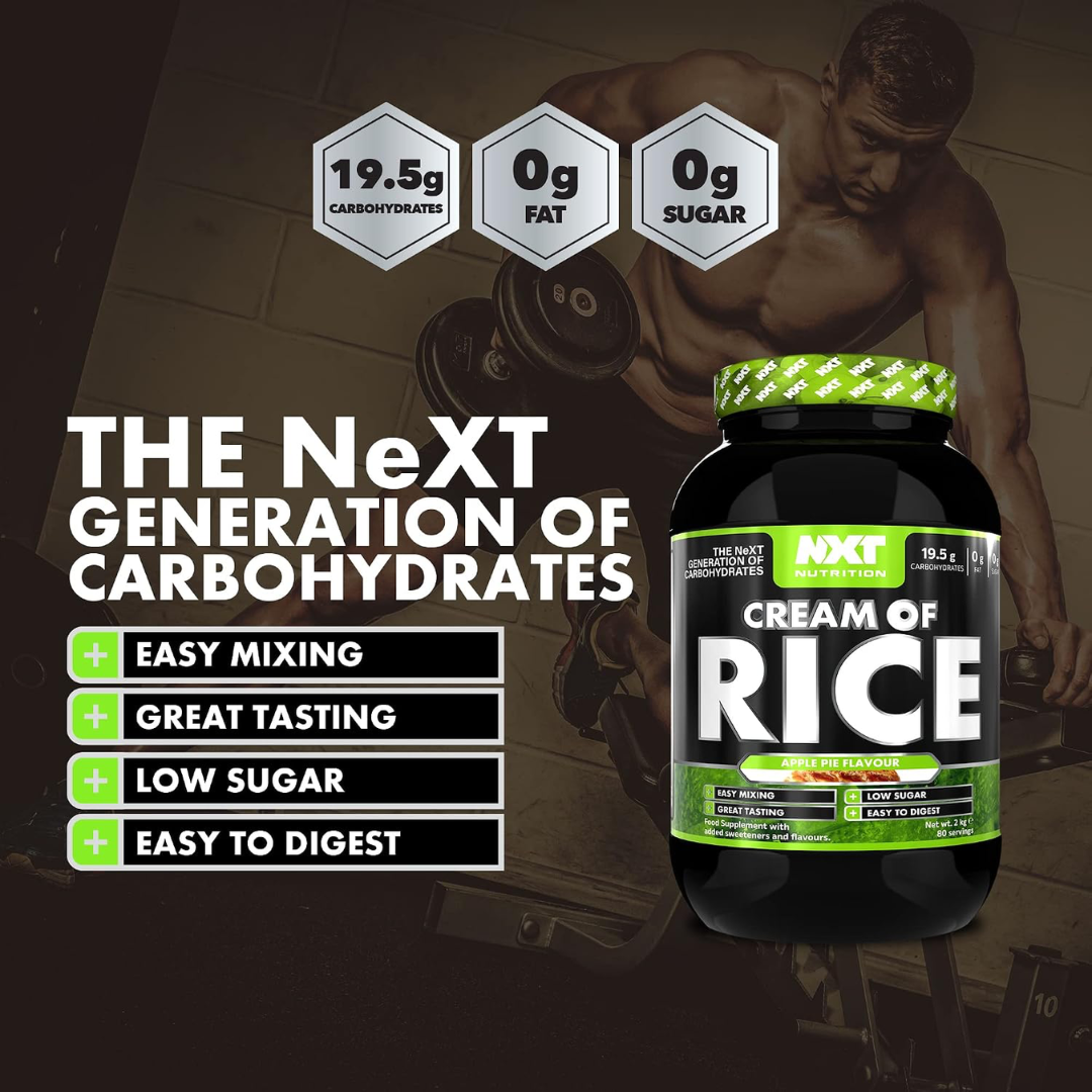 NXT Nutrition Cream of Rice 2kg Apple Pie