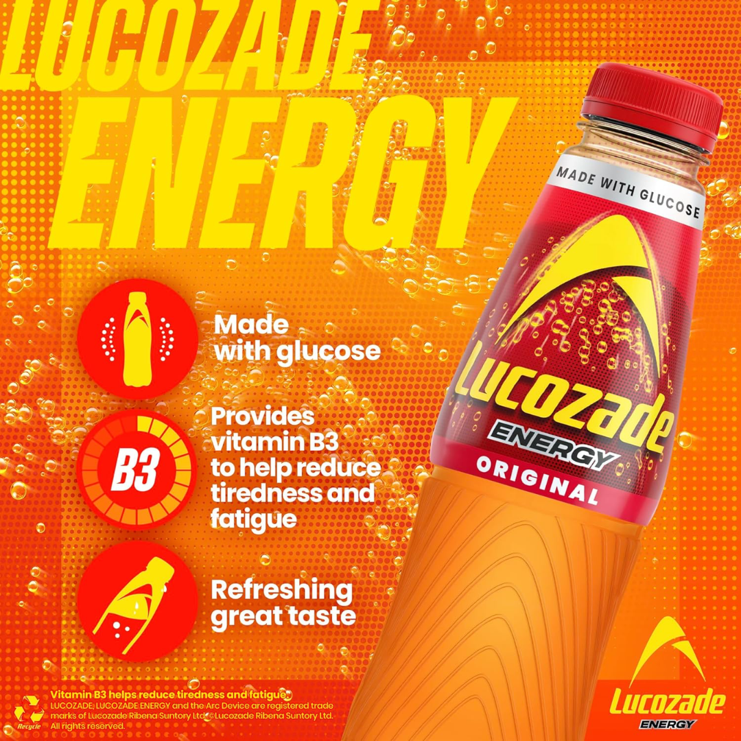 Lucozade Energy 12x500ml Original