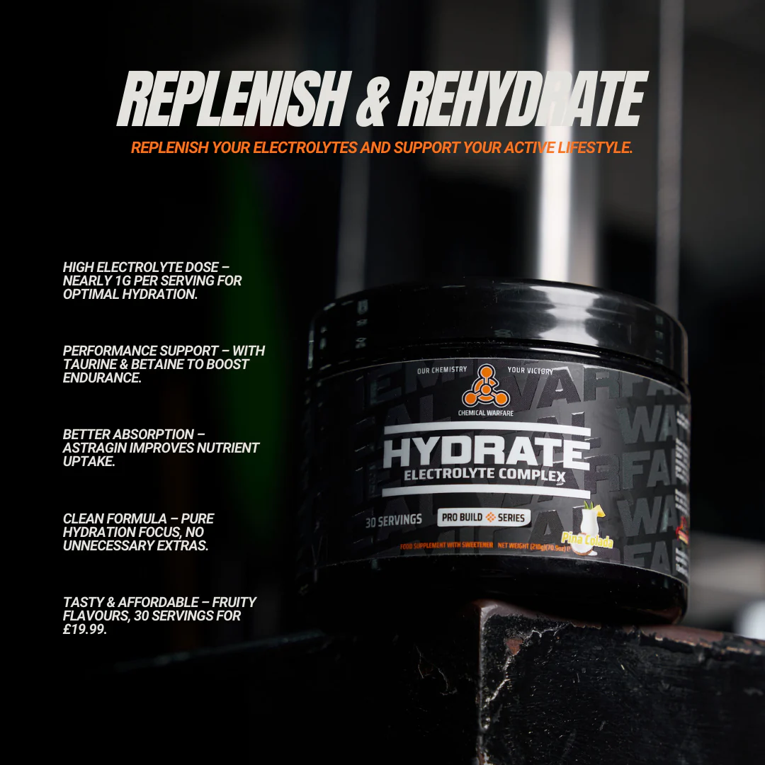 Chemical Warfare HYDRATE: Electrolyte Blend 1kg Orange and Mango