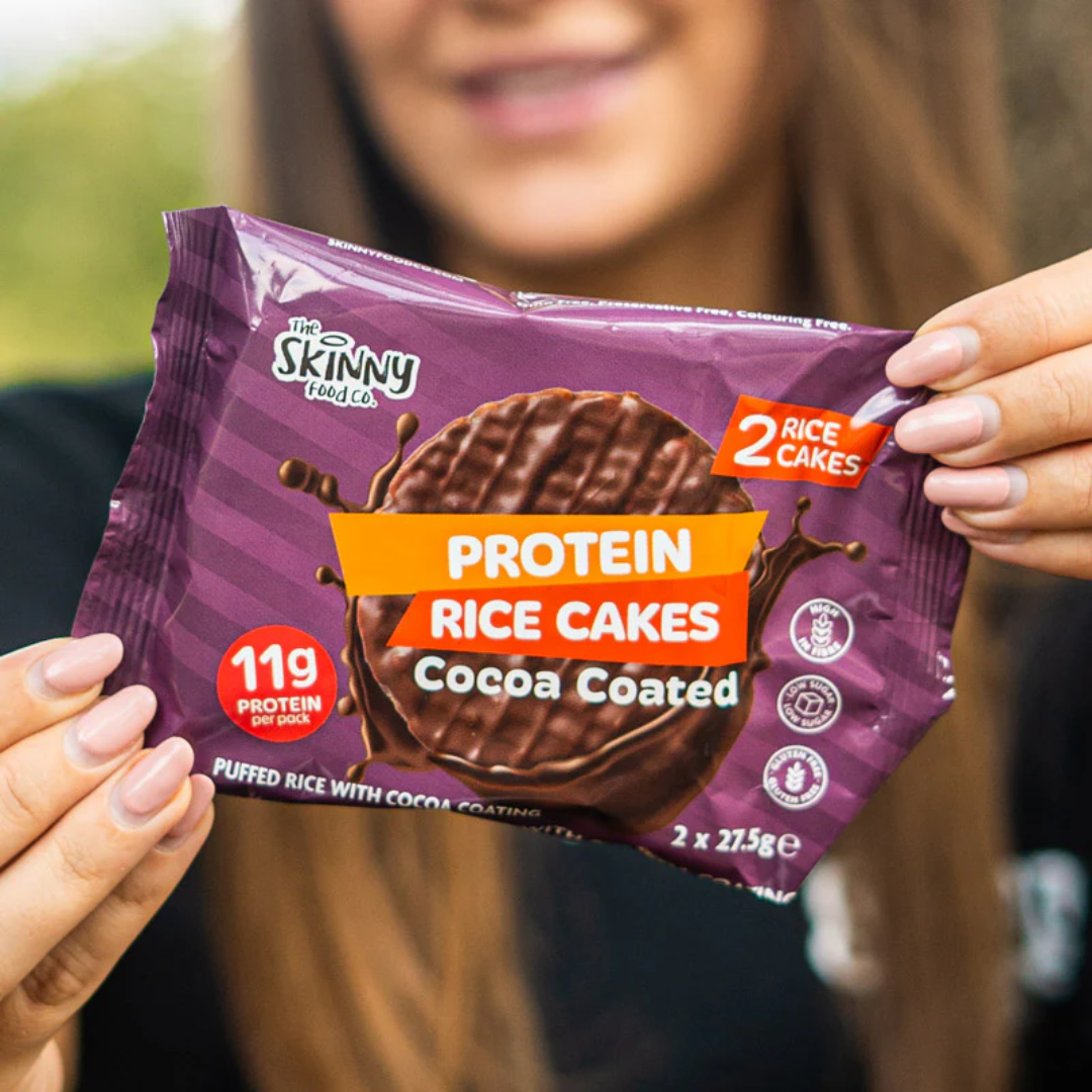 The Skinny Food Co Skinny Rice Cake With High Protein Cocoa 12 x 55g Chocolate
