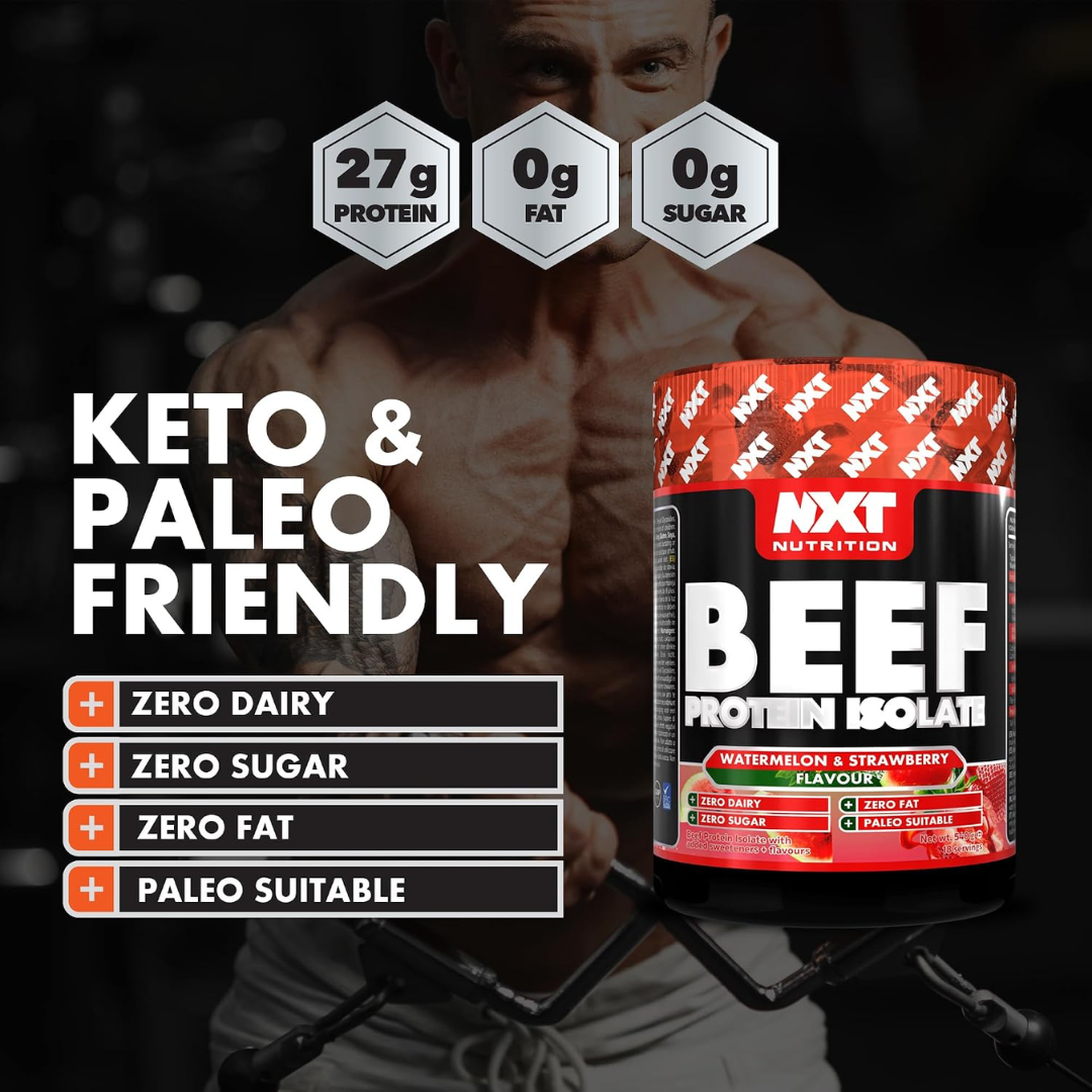 NXT Nutrition Beef Protein Isolate 540g Watermelon & Strawberry