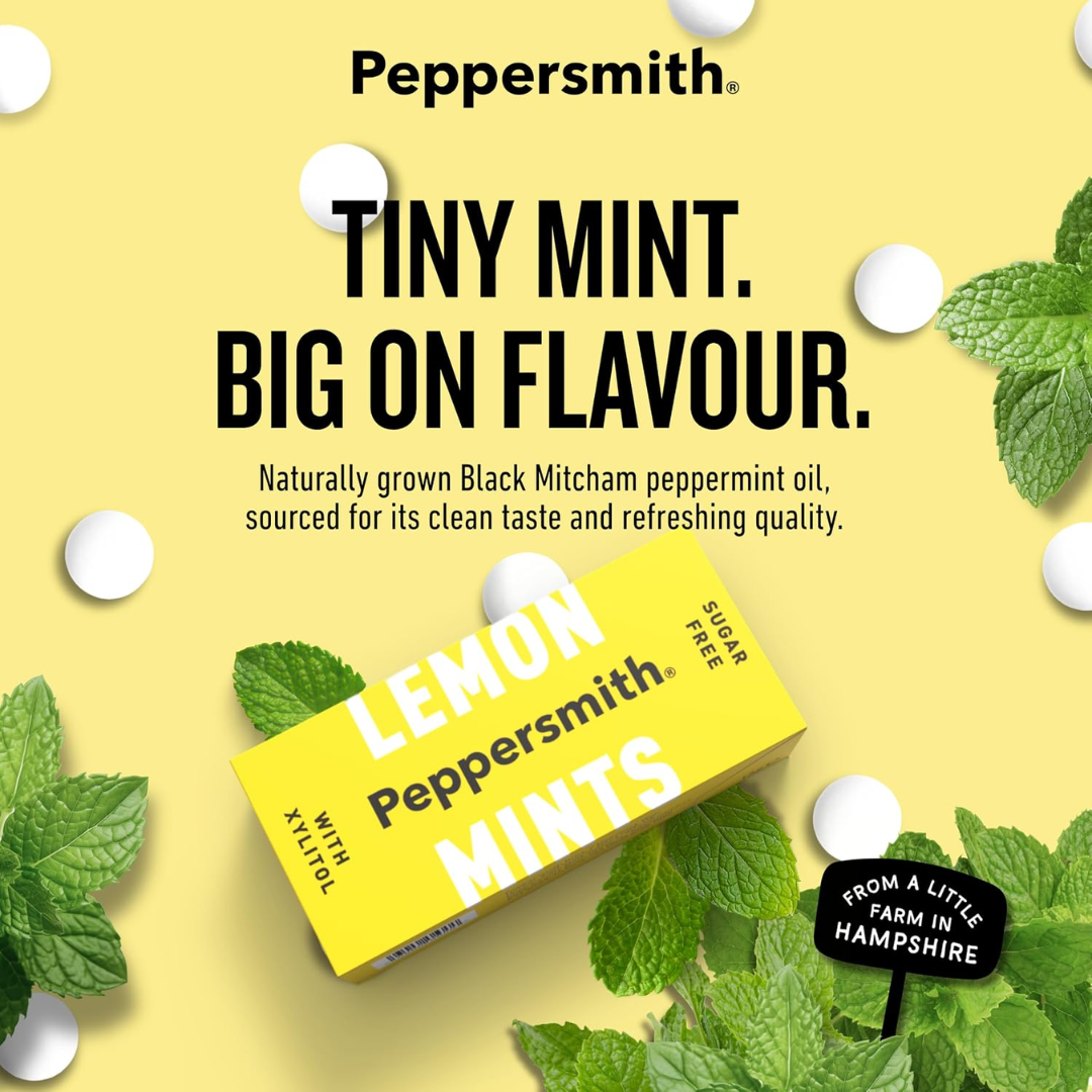 Peppersmith Mints 12x15g Lemon Mint